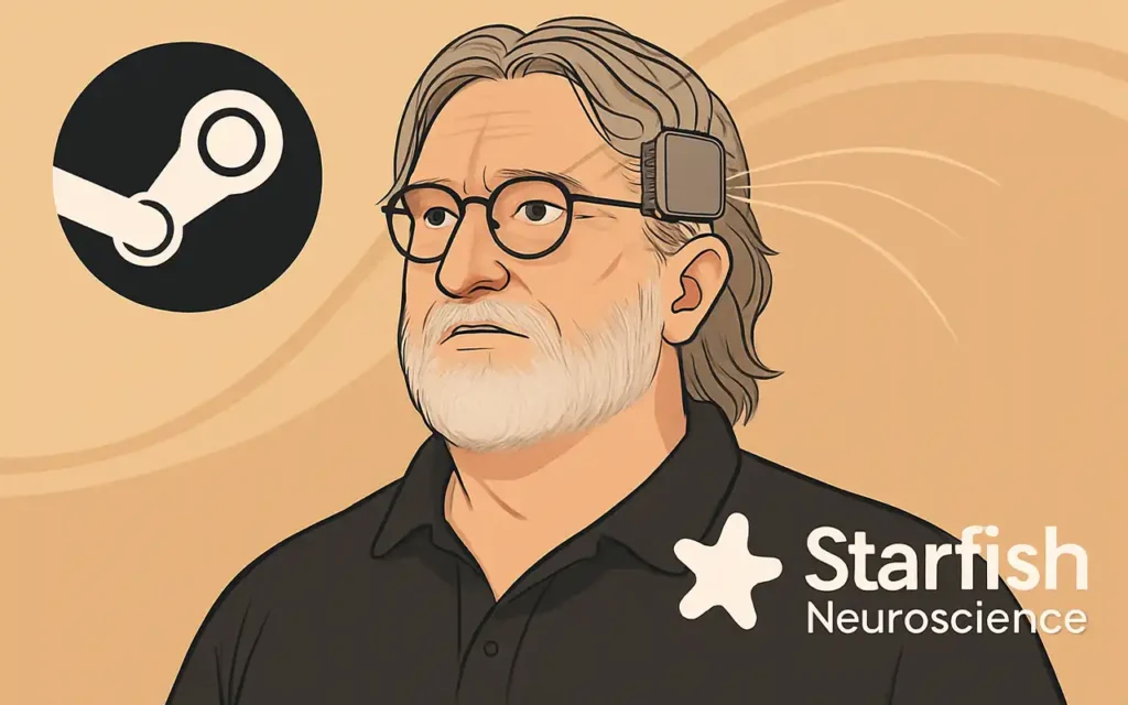 Gabe Newell chips cerebrales