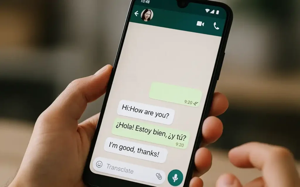 WhatsApp traducción integrada