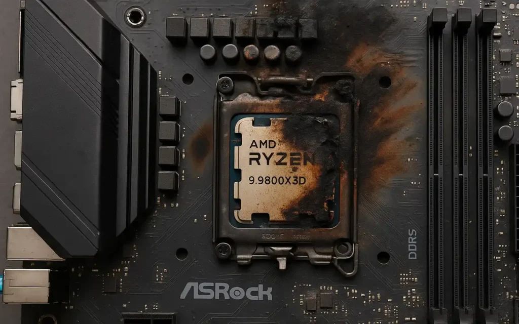 Ryzen 7 9800X3D quema