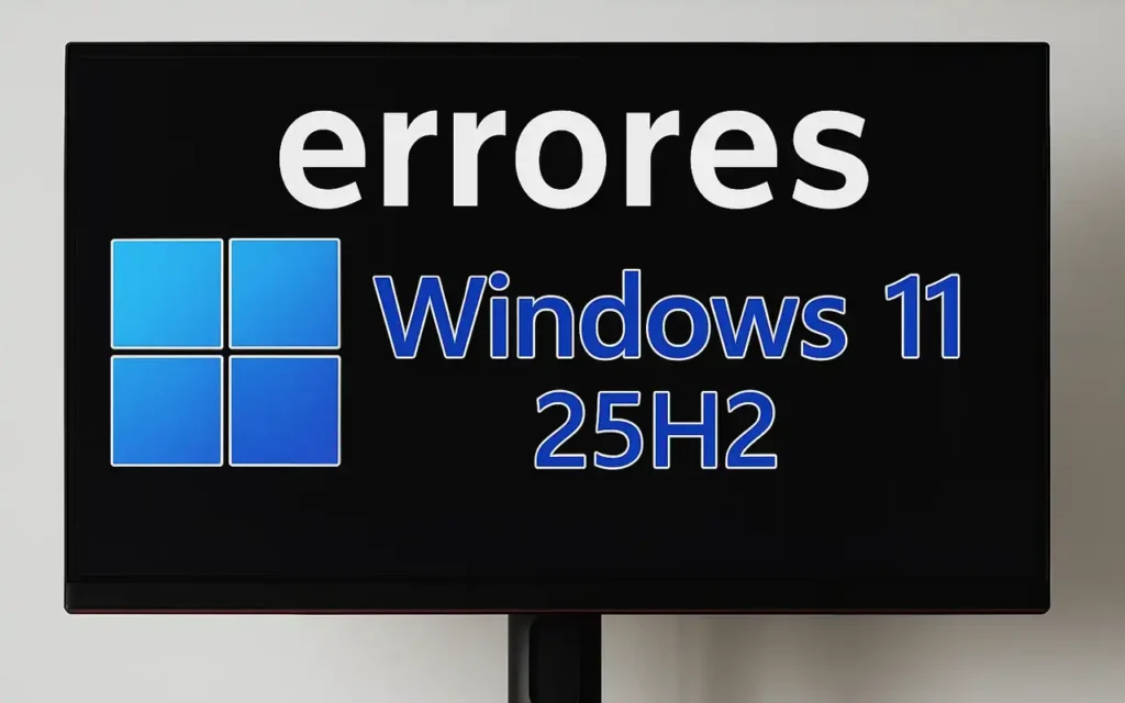 Windows 11 25H2 fallos