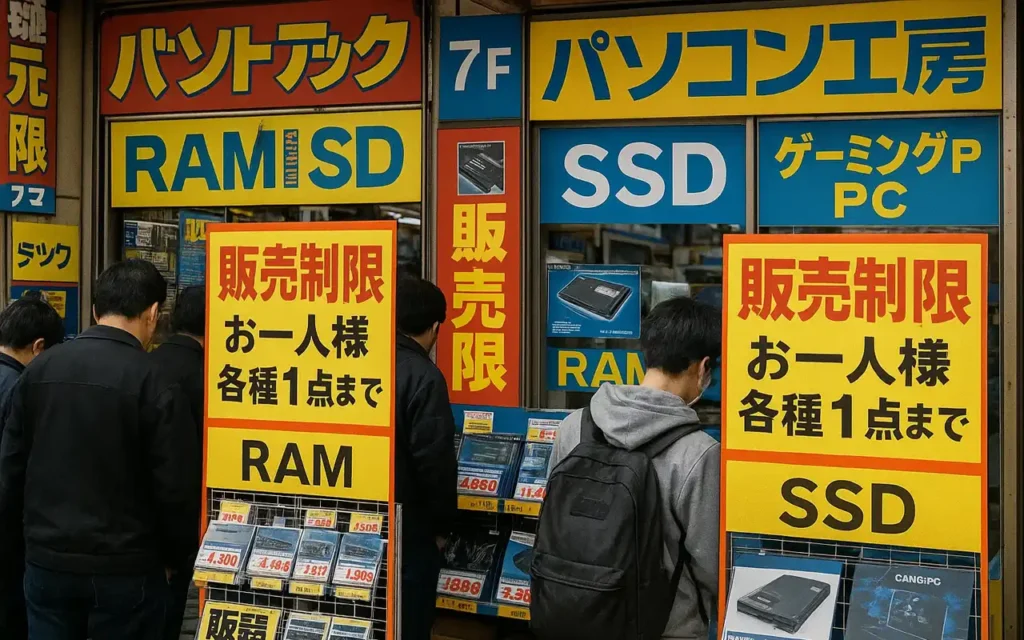 escasez de RAM y SSD