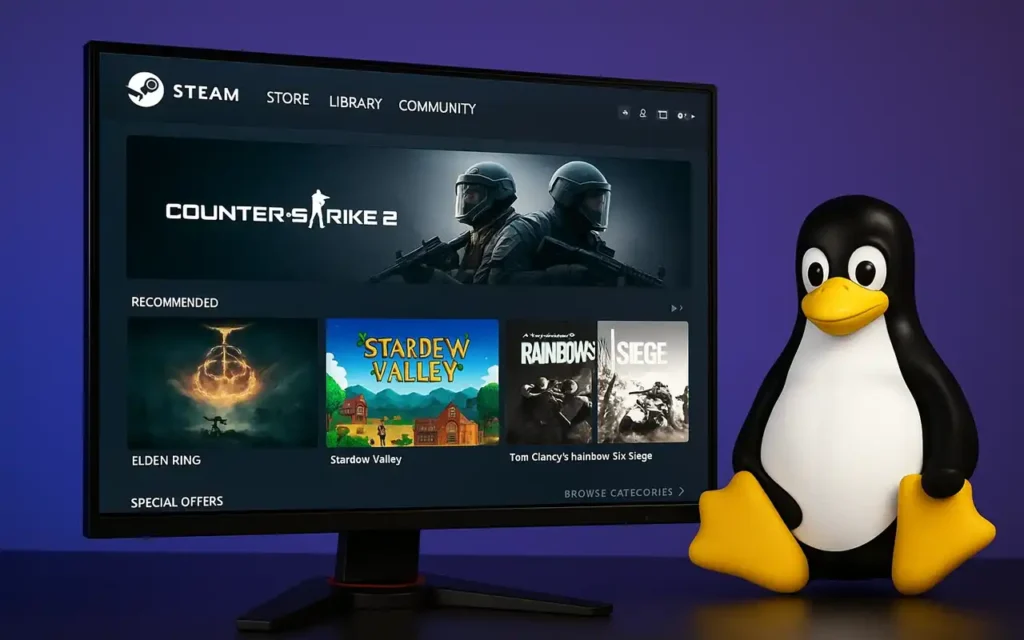 Linux gaming crece 2025