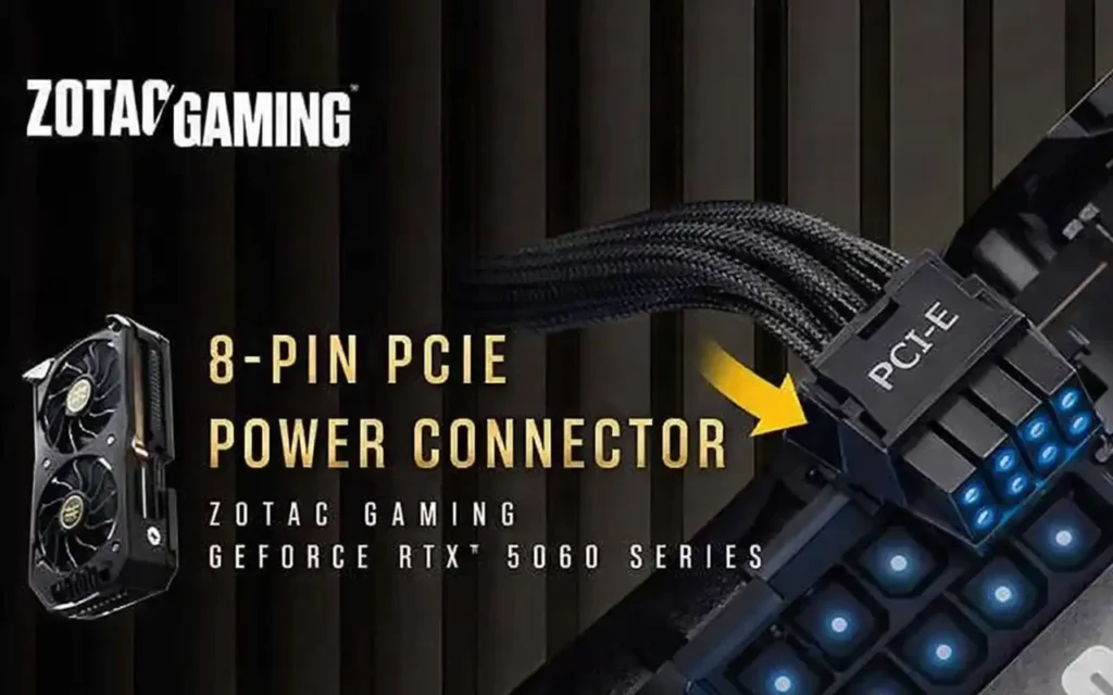 RTX 5060 conector 8 pines
