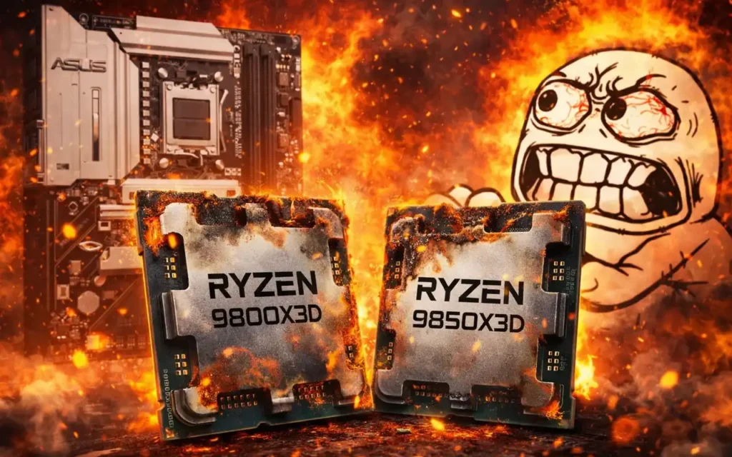 Ryzen 9850X3D fallos reportados